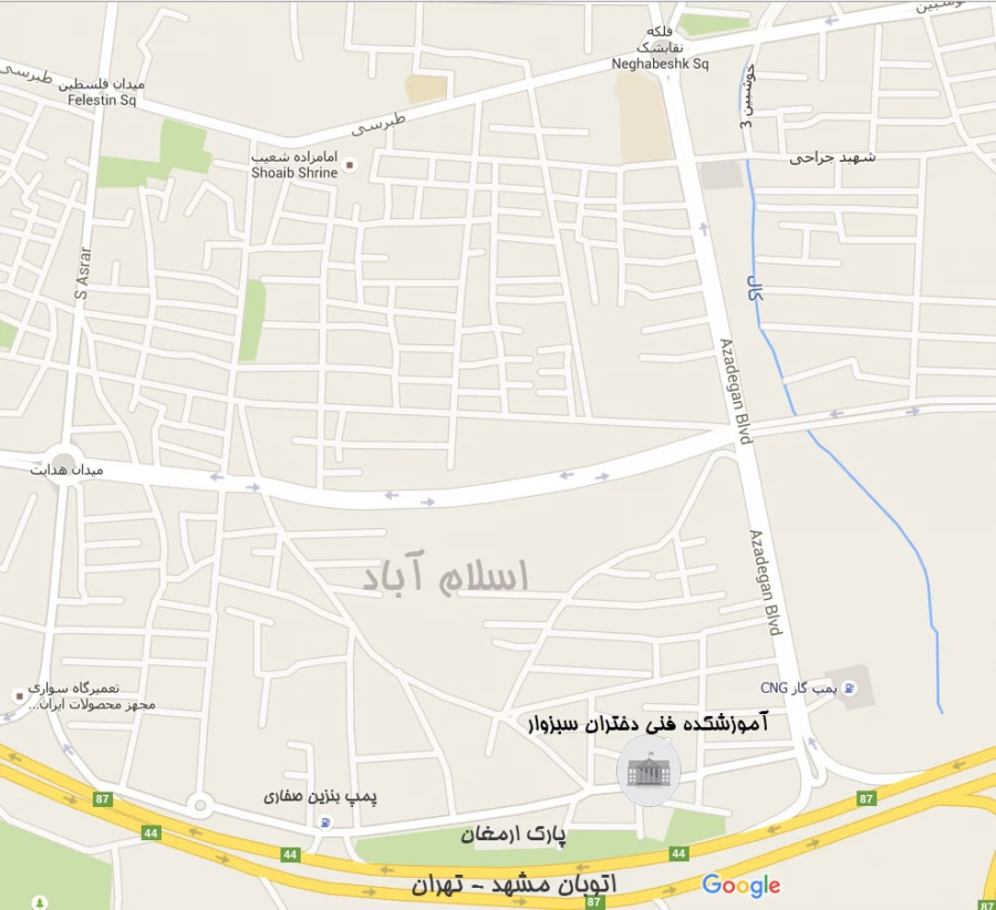نقشه آموزشکده