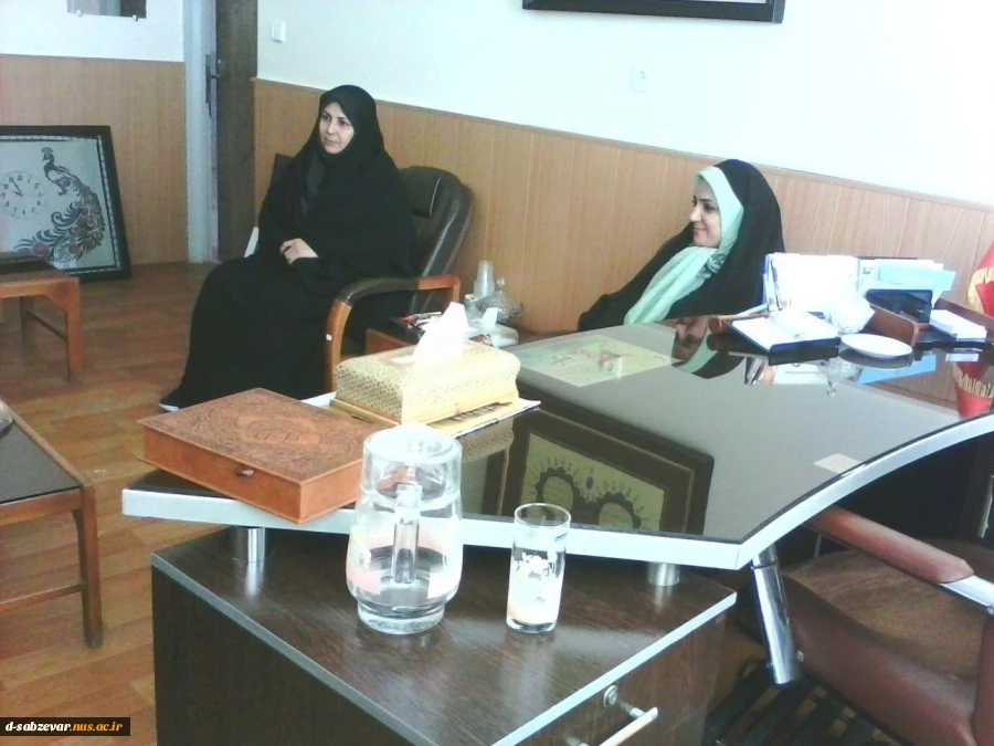 دیدار وگفتگو معاونین وپرسنل آموزشکده  با سرکار خانم دکتر بخشی عضو شورای شهر  دیار سربداران