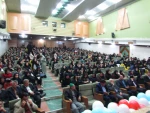 برگزاری جشن میلاد نور همزمان با روز دانشجو با حضور شهردار محترم واعضای محترم شورای شهر واساتید پیشکسوت وکارکنان وجمع کثیری از دانشجویان در تالار کاشفی سبزوار