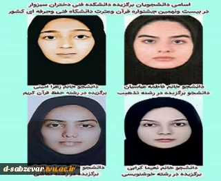اعلام اسامی دانشجویان برگزیده در  جشنواره سراسری قرآن و عترت