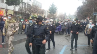 حضور گسترده کارکنان دانشکده در مراسم تشییع شهدای گمنام شهرستان سبزوار  4