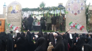 حضور گسترده کارکنان دانشکده در مراسم تشییع شهدای گمنام شهرستان سبزوار  5