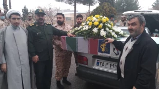 حضور گسترده کارکنان دانشکده در مراسم تشییع شهدای گمنام شهرستان سبزوار  6