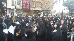 حضور گسترده کارکنان دانشکده در مراسم تشییع شهدای گمنام شهرستان سبزوار  9