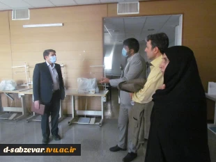 بازدید معاونت محترم پژوهشی دانشگاه فنی و حرفه ای استان خراسان رضوی و هیات همراه  از دانشکده های فنی و حرفه ای سبزوار  9