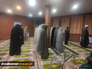 حضور جناب آقای رمضان زاده مسئول محترم  اجرایی دفتر نهاد نمایندگی مقام معظم رهبری استان خراسان رضوی  در جمع دانشجویان خوابگاهی 5