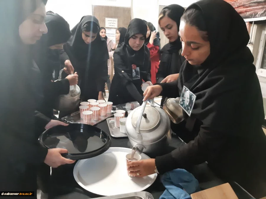 حرکت خودجوش دانشجویان محترم رشته ی تربیت کودک دانشکده فنی و حرفه ای دختران سبزوار در برگزاری مراسم سوگواری بانوی دوعالم حضرت فاطمه زهرا (س) 5