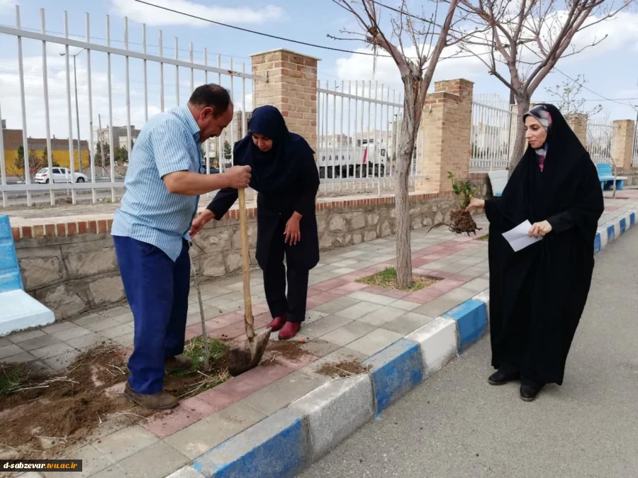 آیین درختکاری در  دانشکده فنی و حرفه ای دختران سبزوار  به روایت  تصویر  8
