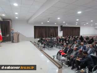 حضور معاونت محترم فرهنگی و دانشجویی دانشگاه فنی و حرفه ای جناب آقای دکتر جلیلی  در دانشکده های فنی و حرفه ای سبزوار 3
