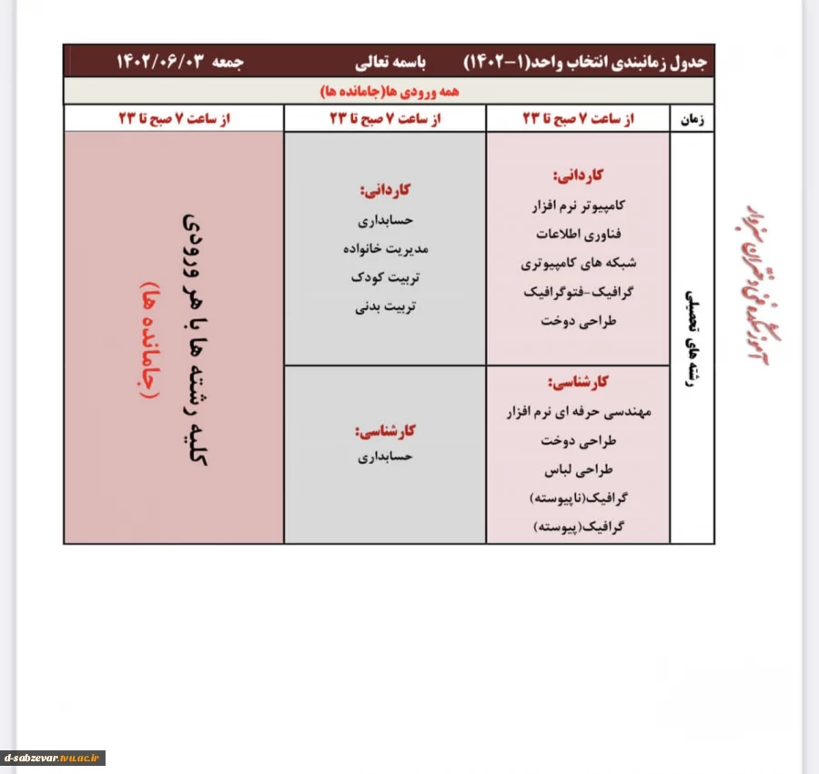 اطلاعیه مهم در خصوص نحوه انتخاب واحد در نیمسال جدید  5