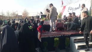 گزارش تصویری از مراسم وداع با شهید گمنام در آستانه سالروز شهادت حضرت فاطمه زهرا (س)  6