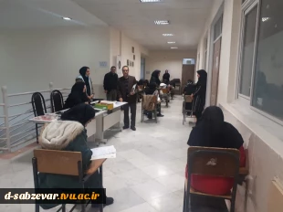 بازدید نماینده محترم نظارت و ارزیابی و تضمین کیفیت استان خراسان رضوی جناب آقای مهندس گل ماهی از نحوه برگزاری امتحانات پایانی نیمسال تحصیلی  (مهرماه) 1402  آموزشکده فنی دختران سبزوار  7