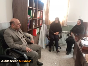 بازدید مسئولین محترم سازمان مرکزی دانشگاه فنی و حرفه ای کشور از دانشکده های فنی وحرفه ای سبزوار  4