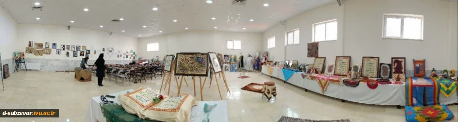 برپایی نمایشگاه دست ساخته های دانشجویی دانشجویان دانشکده فنی و حرفه ای دختران سبزوار  2