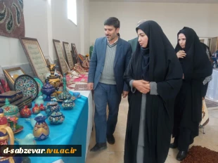 برپایی نمایشگاه دست ساخته های دانشجویی دانشجویان دانشکده فنی و حرفه ای دختران سبزوار  14