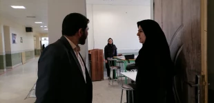 بازدید نمایندگان محترم هیات نظارت ، ارزیابی و تضمین کیفیت استان خراسان رضوی از دانشکده فنی و حرفه ای دختران سبزوار ب 3
