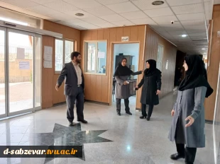 بازدید نمایندگان محترم هیات نظارت ، ارزیابی و تضمین کیفیت استان خراسان رضوی از دانشکده فنی و حرفه ای دختران سبزوار ب 8