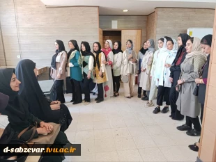 برگزاری ژوژمان دانشجویان رشته ی طراحی و دوخت دانشکده فنی و حرفه ای دختران سبزوار با ریاست محترم و جمعی از مسئولین  2