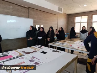برگزاری ژوژمان دانشجویان رشته ی طراحی و دوخت دانشکده فنی و حرفه ای دختران سبزوار با ریاست محترم و جمعی از مسئولین  9