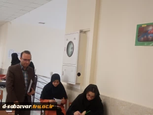 بازدید نماینده محترم هیات نظارت، ارزیابی و تضمین کیفیت دانشگاه فنی و حرفه ای از حوزه برگزاری امتحانات دانشکده ه فنی و حرفه ای دختران سبزوار  4