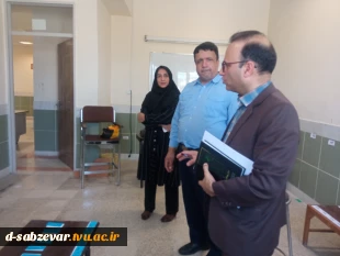 بازدید نماینده محترم هیات نظارت، ارزیابی و تضمین کیفیت دانشگاه فنی و حرفه ای از حوزه برگزاری امتحانات دانشکده ه فنی و حرفه ای دختران سبزوار  8