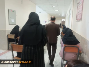 بازدید نماینده محترم هیات نظارت، ارزیابی و تضمین کیفیت دانشگاه فنی و حرفه ای از حوزه برگزاری امتحانات دانشکده ه فنی و حرفه ای دختران سبزوار  10