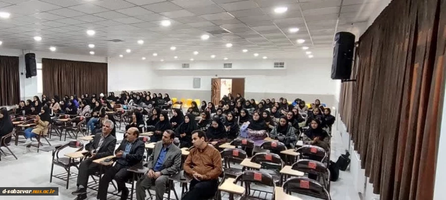 گزارش تصویری از برگزاری جلسه معارفه و آشنایی دانشجویان جدیدالورود کارشناسی آموزشکده ملی مهارت دختران سبزوار 

 9